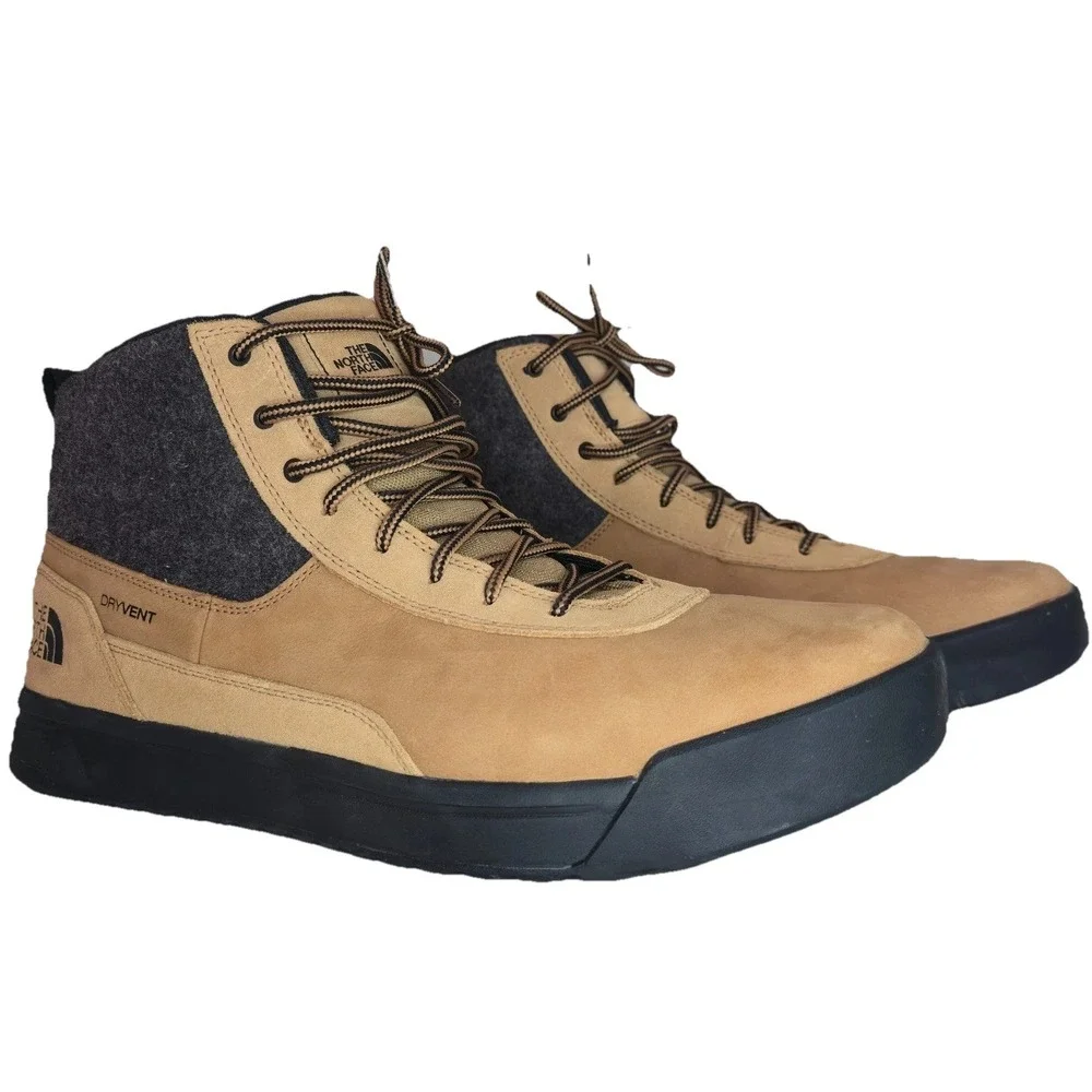 The North Face Men's Larimer Mid Waterproof Boots Sz 14‎ M Khaki